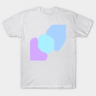 Blue purple watercolor art T-Shirt